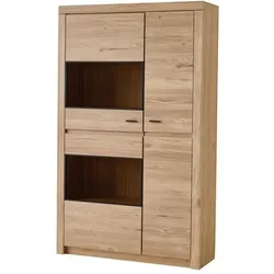IDEAL Wohnen Highboard Winston Holzoptik Braun Eiche