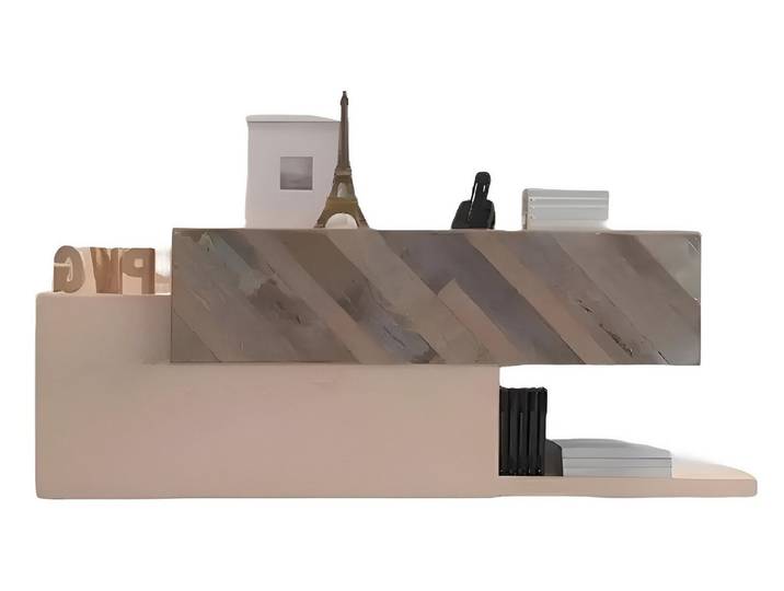 Xlmoebel Wandregal Modernes Designer-Wandregal aus hochwertigem Holz, 1-tlg., Hergestellt in Europa