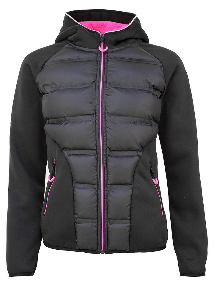 Peak Mountain Softshelljacke "Alley" in Schwarz/ Pink - M