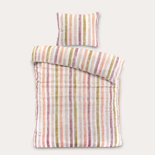 W katoen-polyester dekbedovertrek 1-persoons 140x220 cm