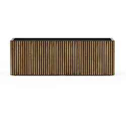 Herstera Pflanzkübel "Deco Planter L",holz / schwarz,
