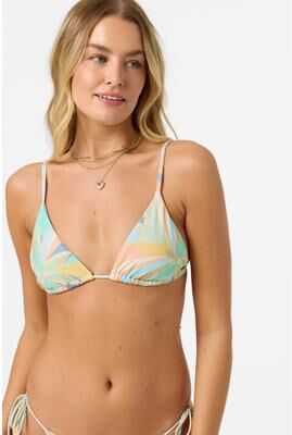 O'Neill s Butterfly Geo Cayo Triangle Bikini Top, Size Large, Elastane/Polyamide