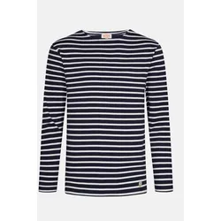 Armor Lux Streifenshirt Dunkelblau Weiß Gestreift Herren Mariniere