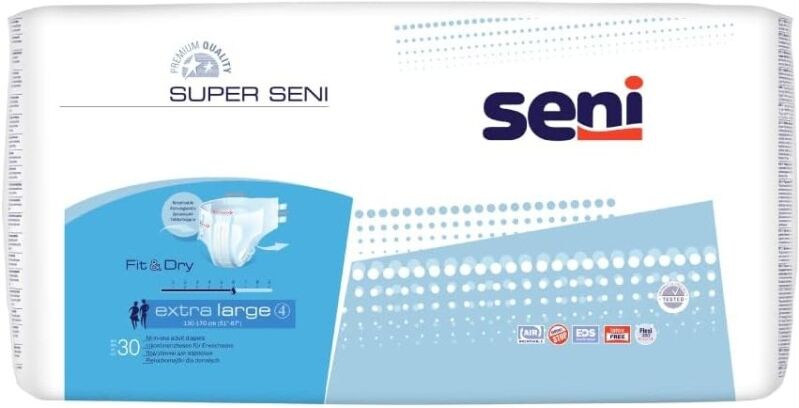 Seni Super XL - 4 paquets de 30 protections