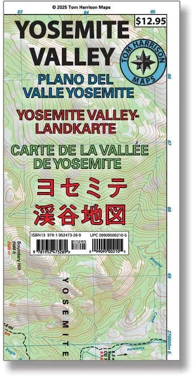 Yosemite Valley, Californie   Tom Harrison Maps