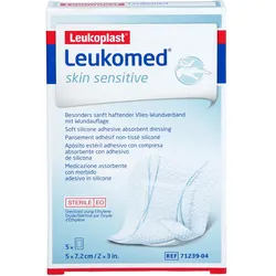 Leukomed Skin Sensitive Steril 5x7.2 cm 5 ST