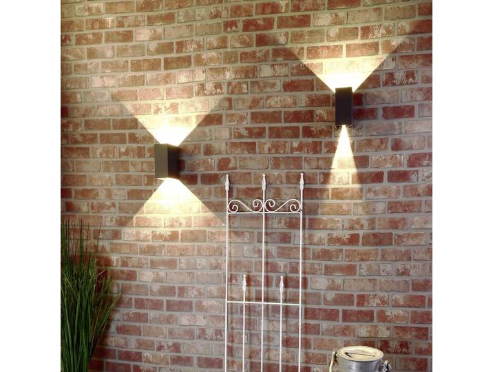 Deko-Light LED Außenwandleuchte Arcturus, alu / grau / zink, Aluminium, Modern, Wandlampe