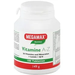 MEGAMAX Vitamine A-Z+Q10+Lutein Tabletten 149 g