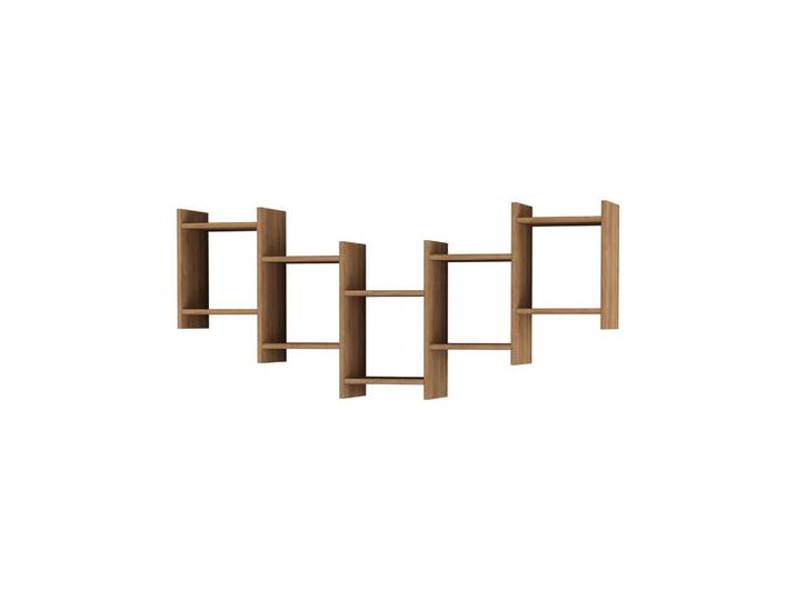 Livetastic Wandregal, Eichefarben, Holzwerkstoff, 151x64x20 cm, Wohnzimmer, Regal, Wandregal