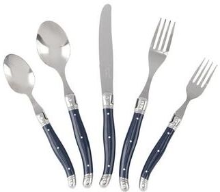 French Home Laguiole 20 Piece Navy Blue Flatware Set