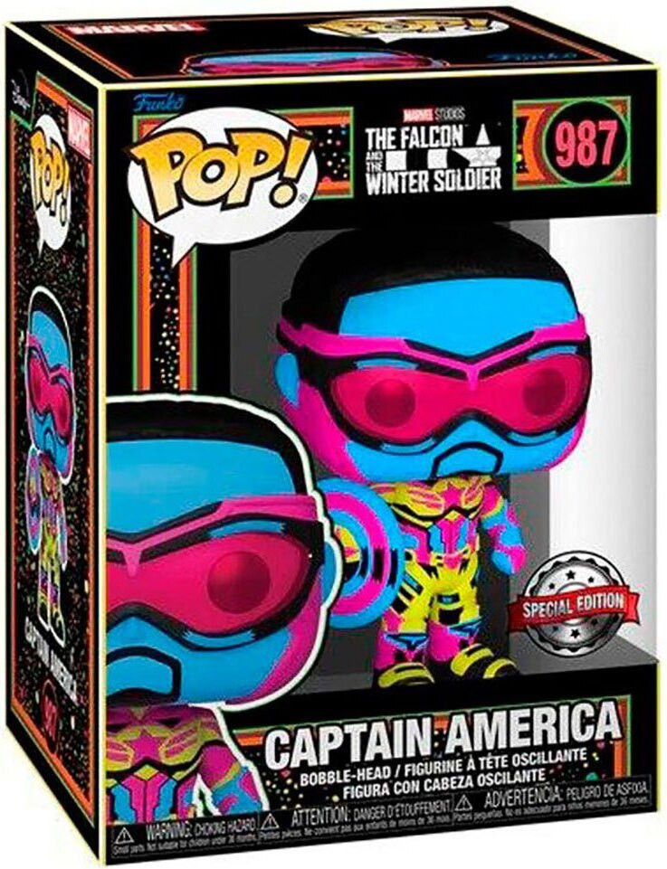 Funko Pop! Vinyl figuur The Falcon and The Winter Soldier Captain America 987 Special Edition