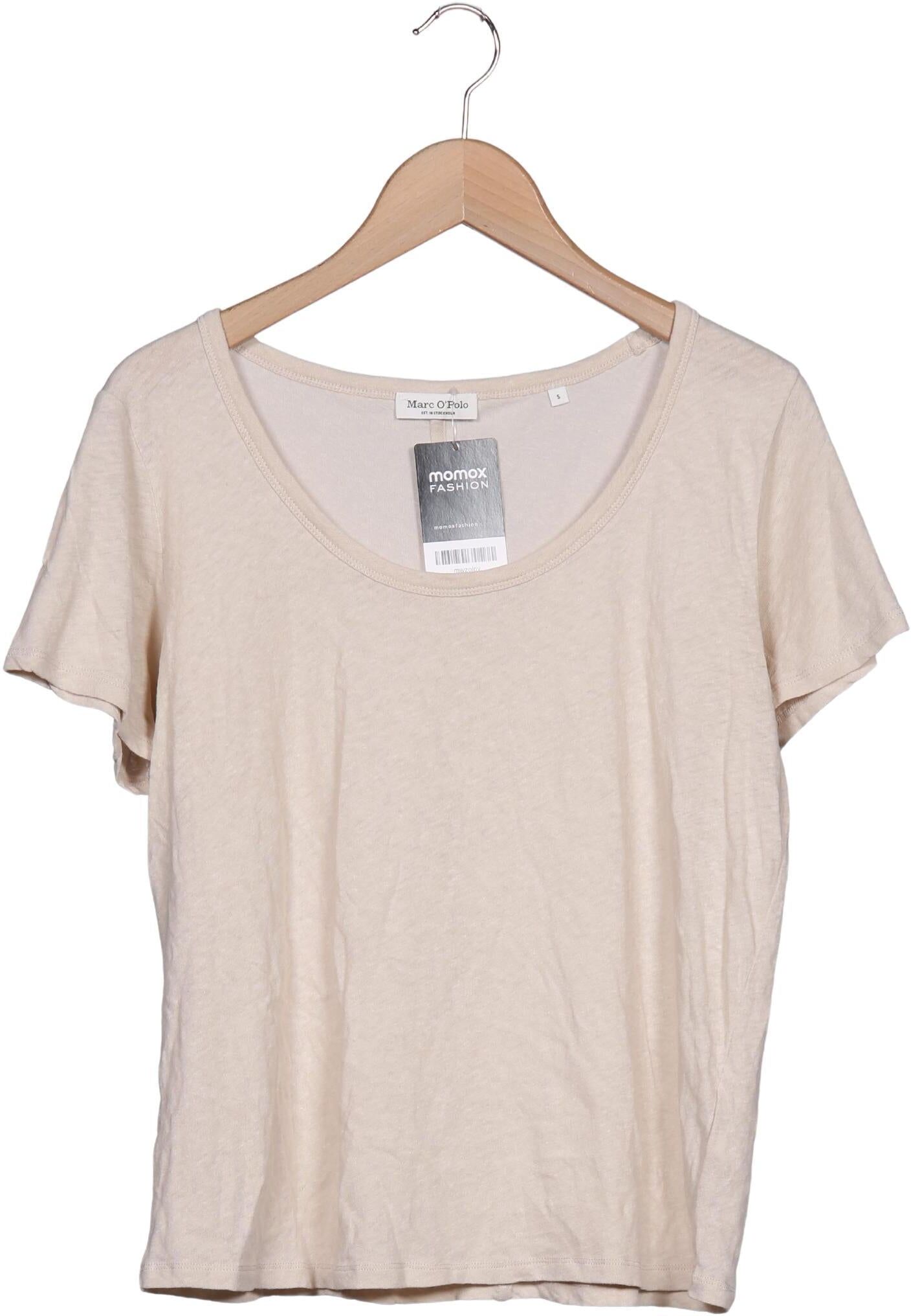Marc O' Polo T-Shirt, Beige, Gr. S, Hanf / Baumwolle - Second Hand