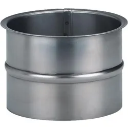 Abgasrohr-Wandfutter Stahl, d130 x 1 mm einfach, unbeschichtet, 120 mm lang