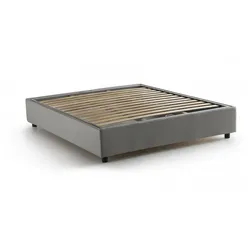 Alaska - Doppelbett, Grau, Abnehmbar, Made in Italy
