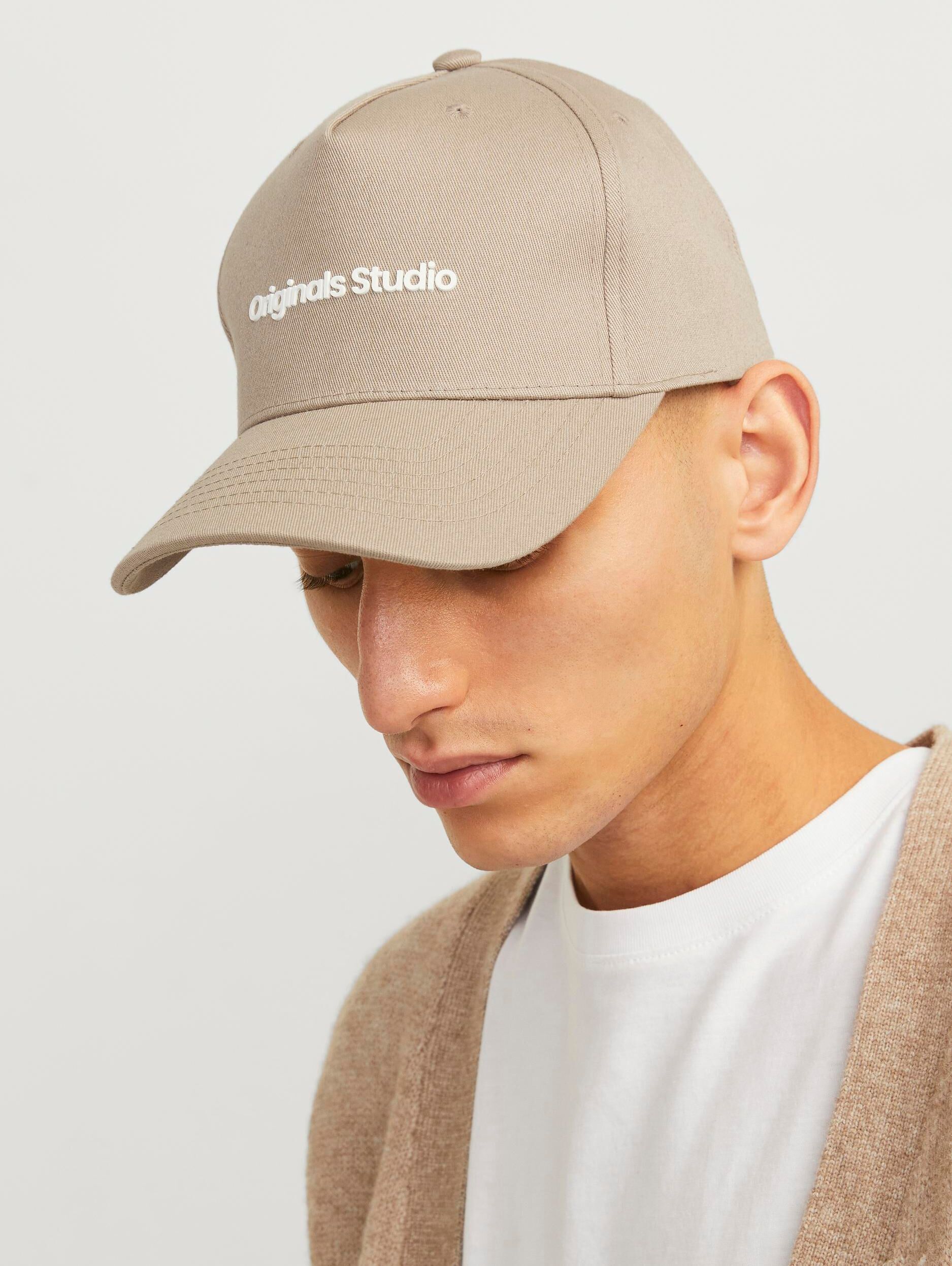 Baseball Cap JACK & JONES "JACVESTERBRO CAP NOOS", Herren, Gr. 1, beige (fields of rye), Baumwolle, unifarben, Caps Baseball Cap