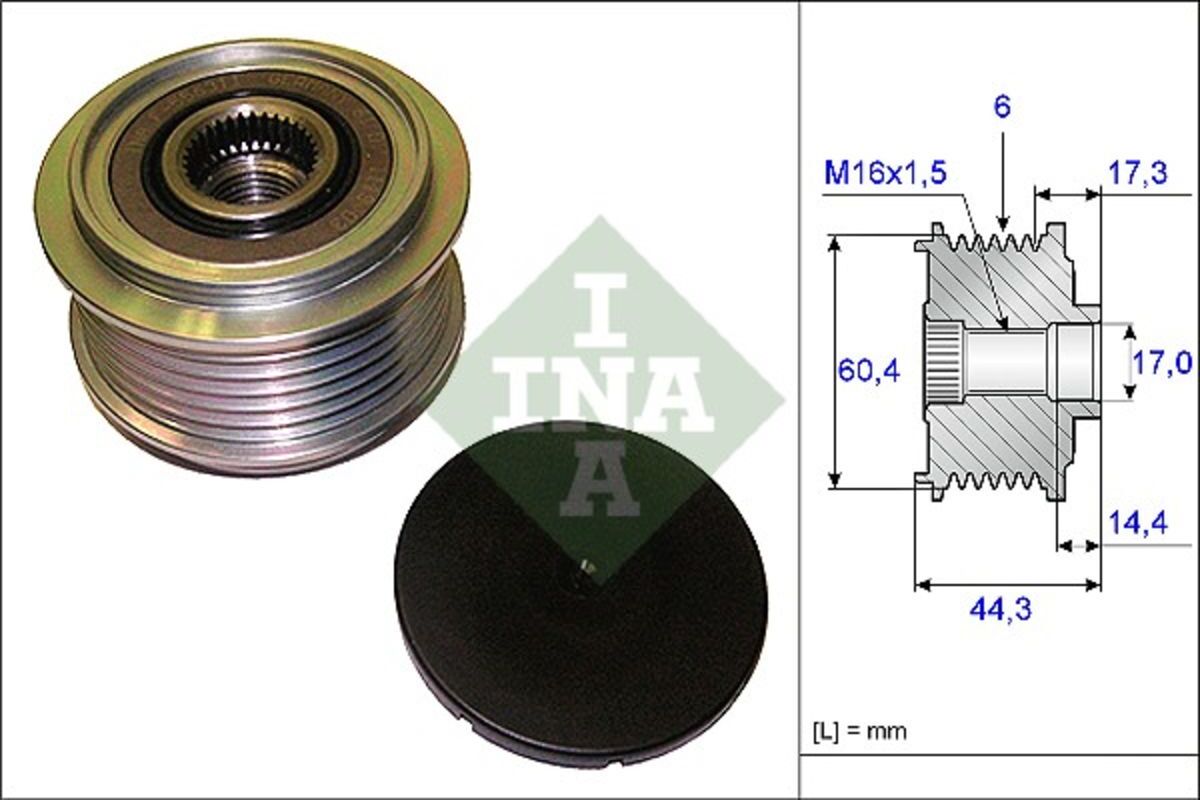 Schaeffler Ina Generatorfreilauf INA 535 0207 10