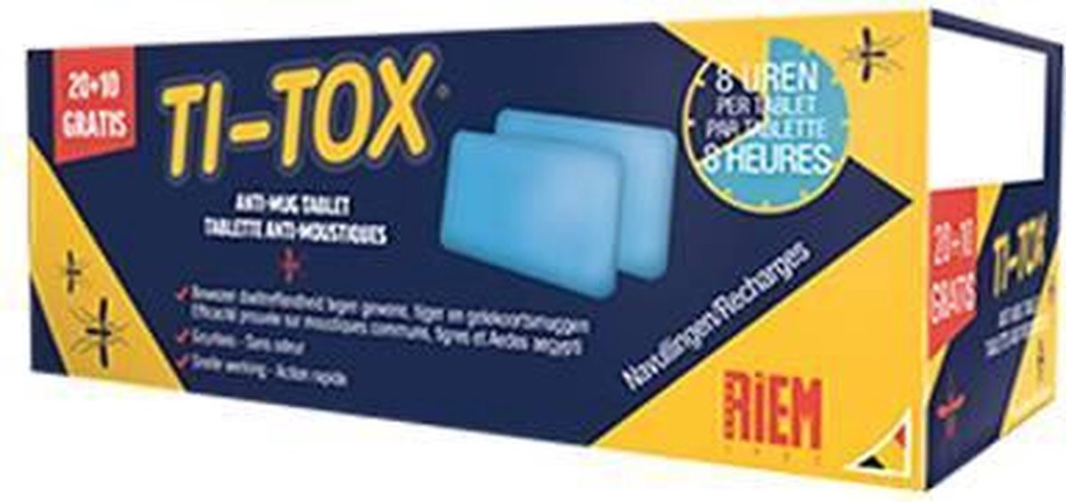 Ti-Tox anti-mug tablet bijvulling van TOX