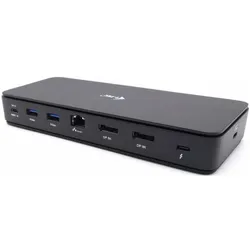 i-tec Thunderbolt 4 Dual DisplayPort DockingStation PRO (Thunderbolt, 12 Ports), Dockingstation + USB Hub, Schwarz