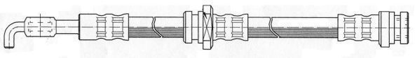 A.B.S. Bremsschlauch Sl 3636 Für Opel Vaughall Isuzu