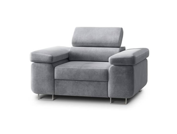 SESSEL CALVO Polstersessel Loungesessel ergonomisch, Grau