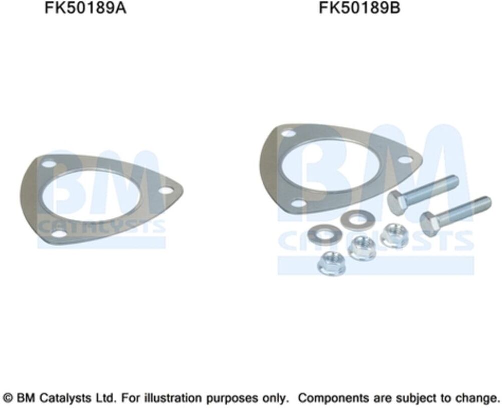 Bm Catalysts Kit di montaggio, tubo di scarico FK50189B