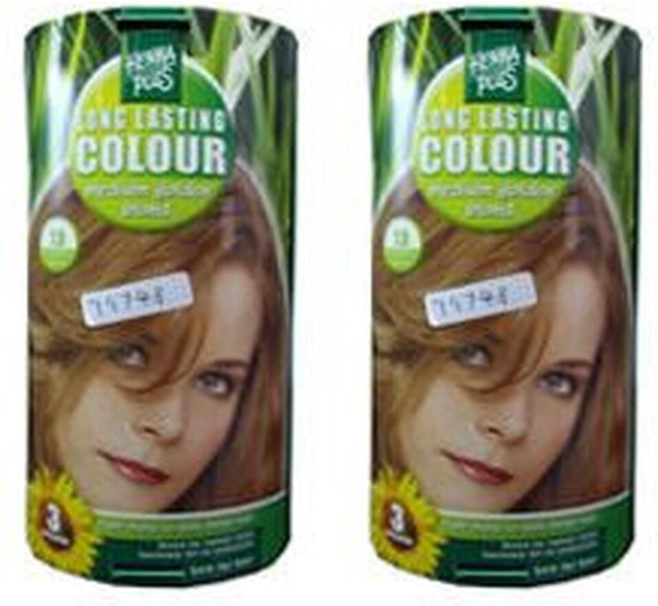 Hennaplus Long Lasting medium golden blond 7,3 2x 2x100 ml Flüssigkeit
