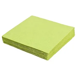 1200 Servietten 33x33 cm kiwi 1/4 Falz 1-lagig – Elegante Tischdekoration