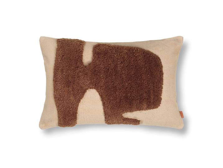 Ferm Living Coussin rectangulaire Lay 40x60 cm Sable / Laminaire sucrée
