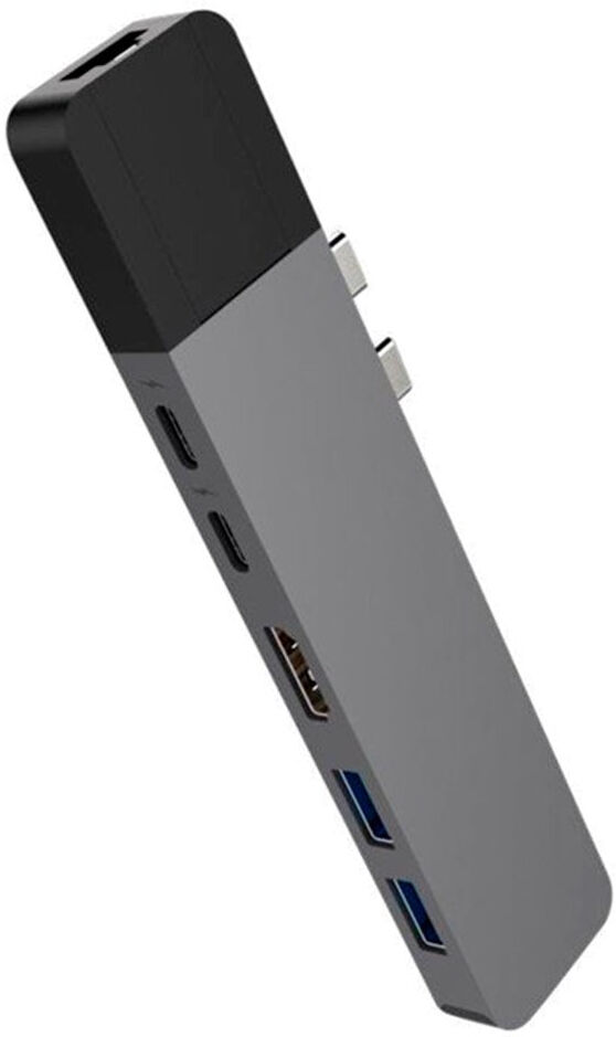 Hyperdrive Net USB-C Multi Adapter 6-in-2 - Grå