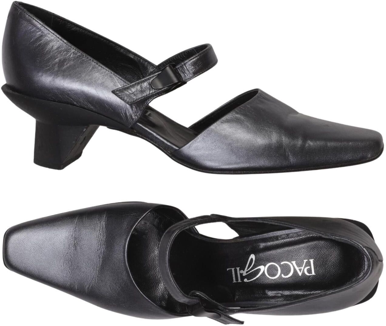 Paco Gil Damen Pumps, Silber, Gr. EU 38, Leder - Second Hand