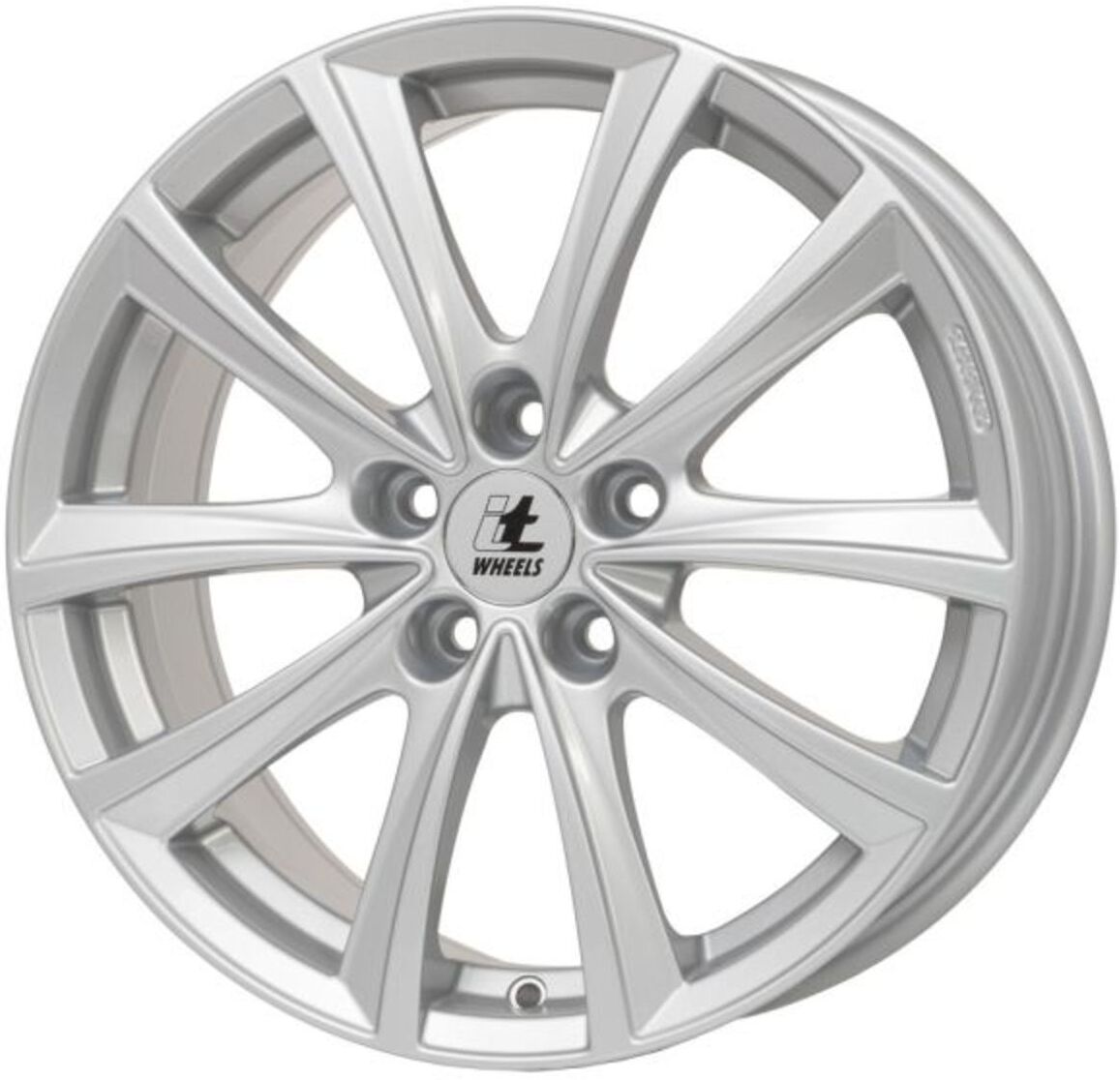 Alufelge 16 zoll ITWHEELS Elena 5x112 6,5J ET49, Farbe Glanzsilber
