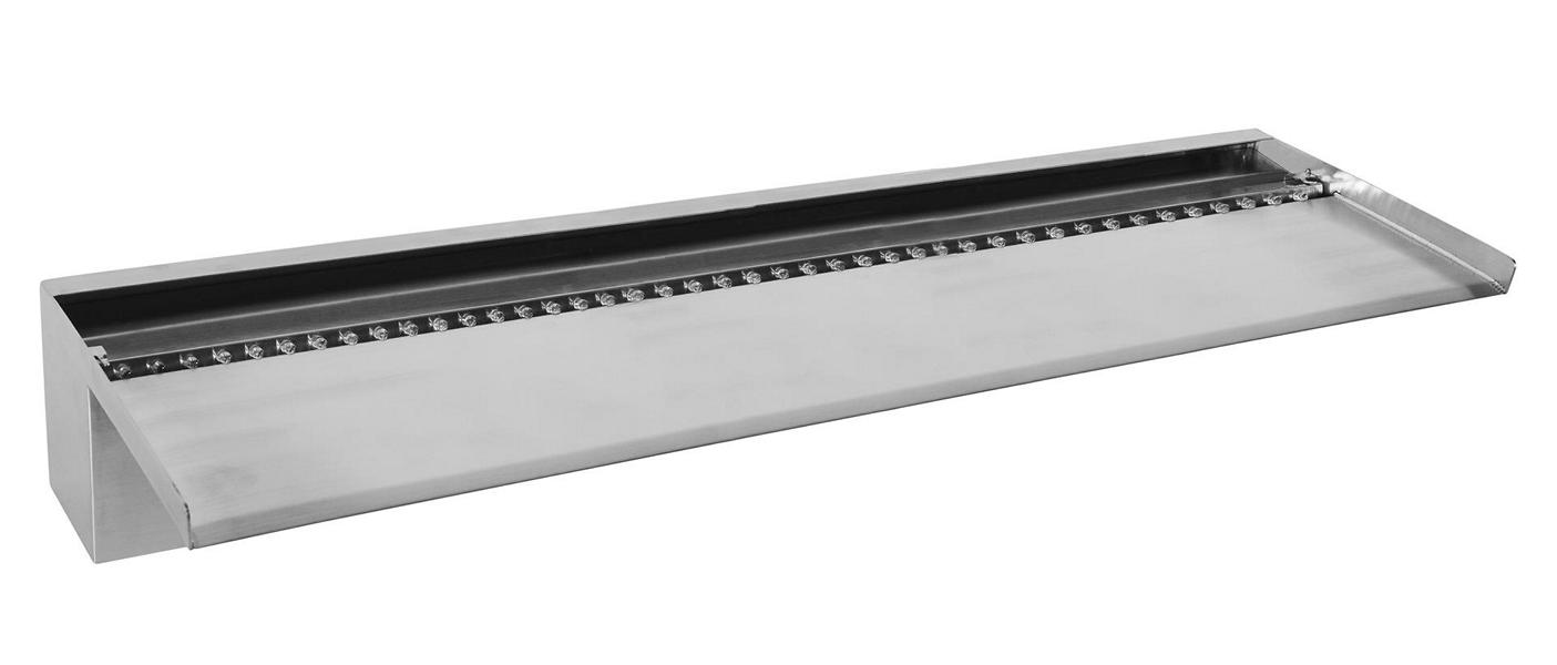 OUTSIDELIVI Wasserfall NIAGARA 90 LED WALL Inox 316L, 62 LED, H10x90x20cm 08437849