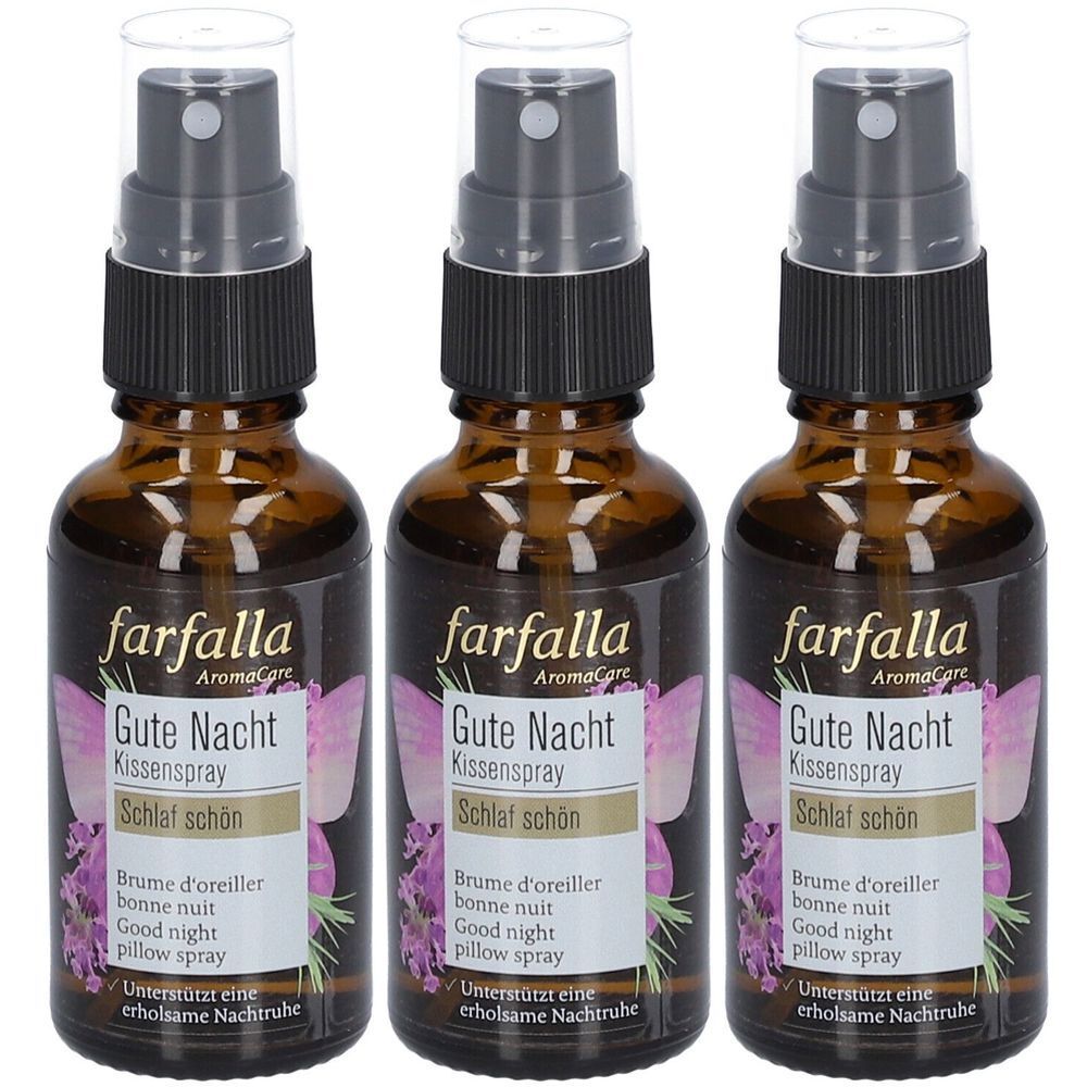 Farfalla Kissenspray Gute Nacht Lavendel 30 ml x3 3x30 Liquidum