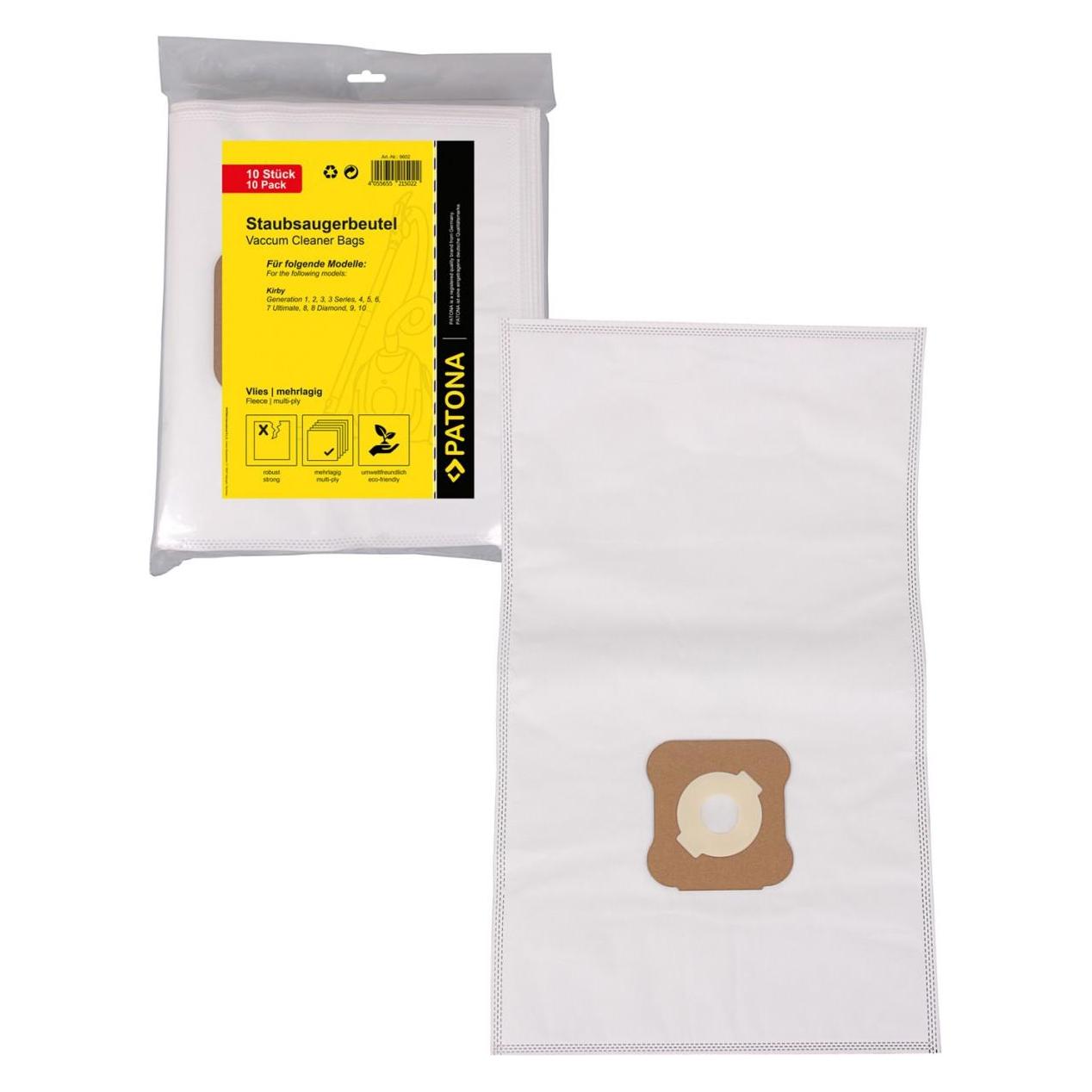 Patona Staubsaugerbeutel Vlies für Kirby G1-G10 (10 Stk.) (10x) (4055655215442)