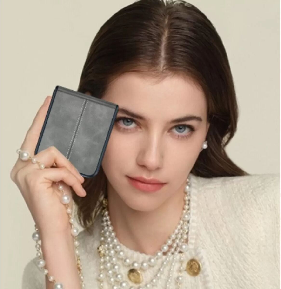 INF Étui pour Motorola Razr Ultra 2025 - Cuir PC PU, Protection d'écran intégrée, Antichoc