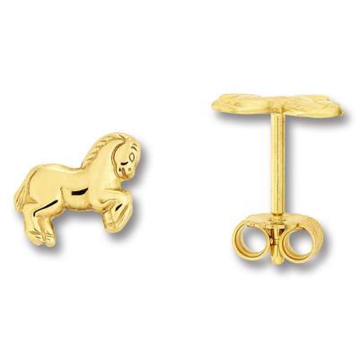 Paar Ohrhänger ONE ELEMENT "Pferd Ohrringe Ohrstecker aus 333 Gelbgold", gold, Ohrringe, Damen, Kinder, Gelbgold 333 Gold, Gelbgold 333, Gold, Ihr persönliches Symbol – liebevoll gearbeitet für jeden Tag