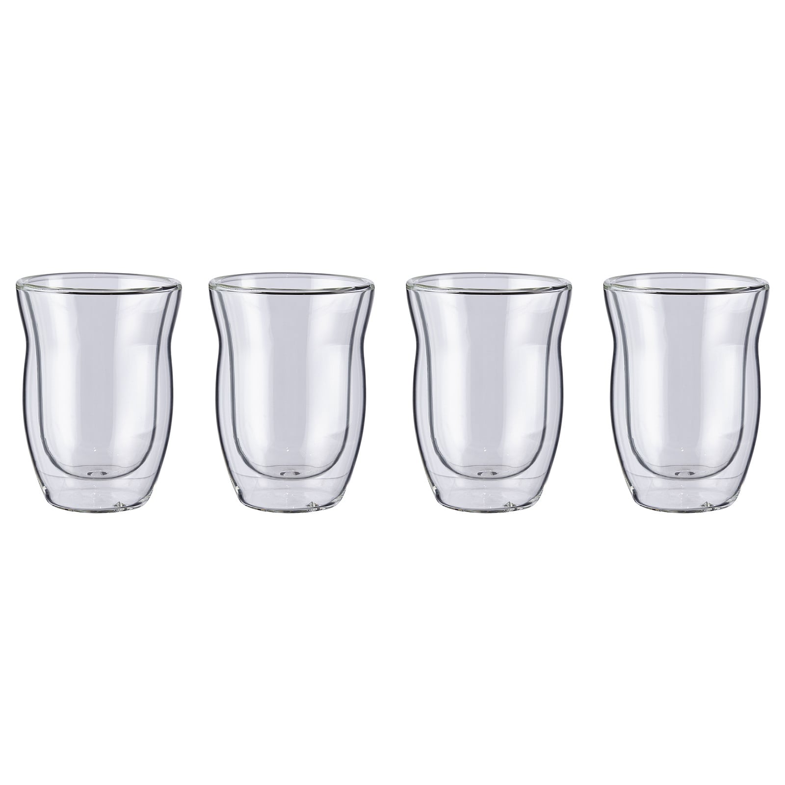 home24 Drinkglas HOT & COLD set van 4 transparant, 0,28 l