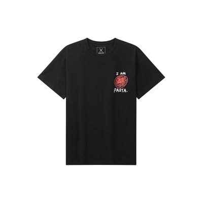 T-Shirt CLEAN CUT COPENHAGEN "Clean Cut Copenhagen Pasta T-Shirt", Herren, Gr. L, schwarz, 100% Baumwolle, bedruckt, normal, Rundhals, Shirts T-Shirt