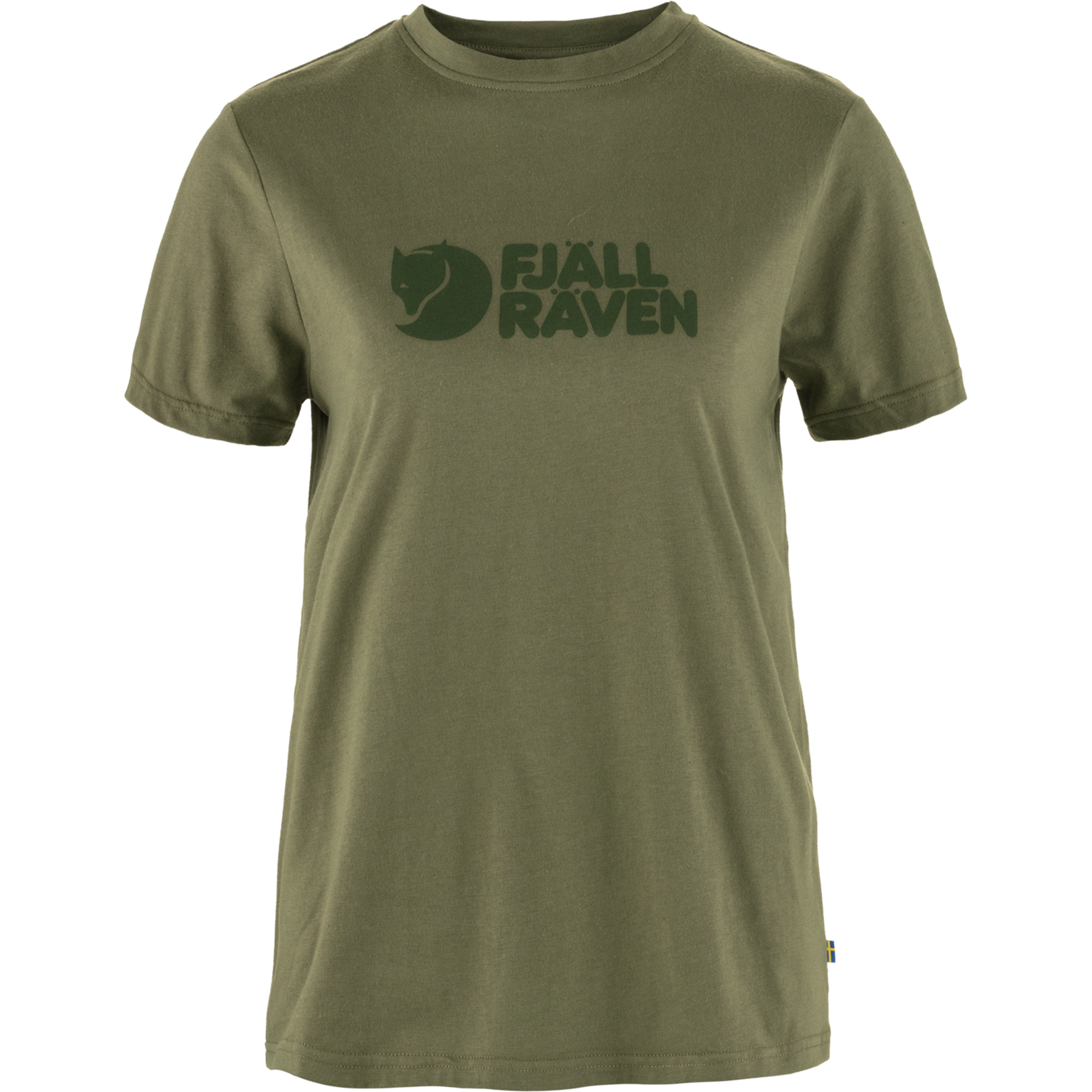 Fjällräven Logo Damen T-Shirts gruen Größe L Trekking Schnell trocknend