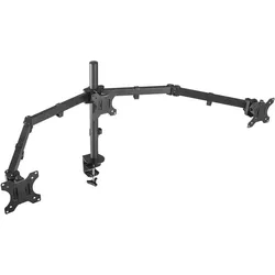 Aisens Soporte Mesa Giratorio Inclinable 3 Monitores 7kg Negro (Tisch, 27", 7 kg), Monitor Halterung, Schwarz