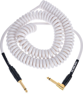 Kirlin Premium Coil Cable 6m White