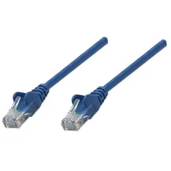 Intellinet Netzwerkkabel, Cat6, U/UTP, CCA, Cat6-kompatibel, RJ45-Stecker/RJ45-Stecker, 0,5 m, blau