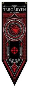 Inspired Finds Game Of Thrones Inspired Medieval Banner Tapestry Wall Hanging 17.7x59.1in red Black