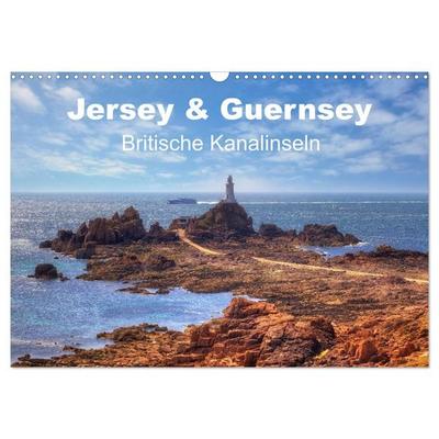 Jersey & Guernsey - britische Kanalinseln (Wandkalender 2027 DIN A3 quer), CALVENDO Monatskalender