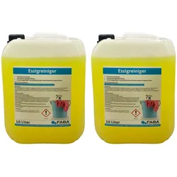 FABA Chemie 20 L Essigreiniger Essig Reiniger Badreiniger 2 x 10 L