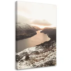 WANDBILD wald am fluss
