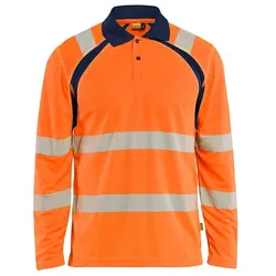 Blakläder, Arbeitsoberteil, Polo mit langen Ärmeln, hochsichtbar, UV-beständig (XL)