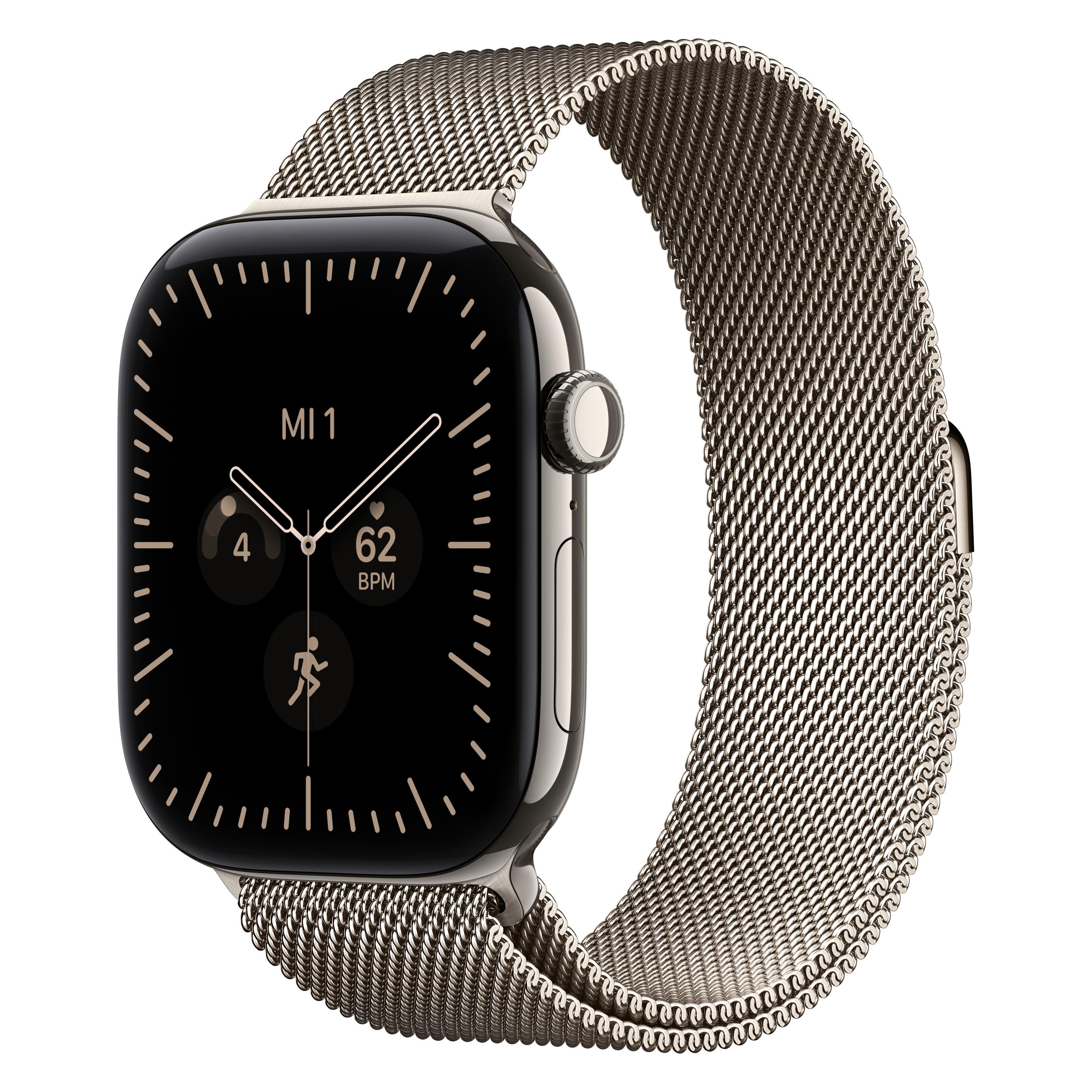 Apple Watch Series 12 (46 mm, Titan, Natur, 5G) (MJGP4ZR/A)