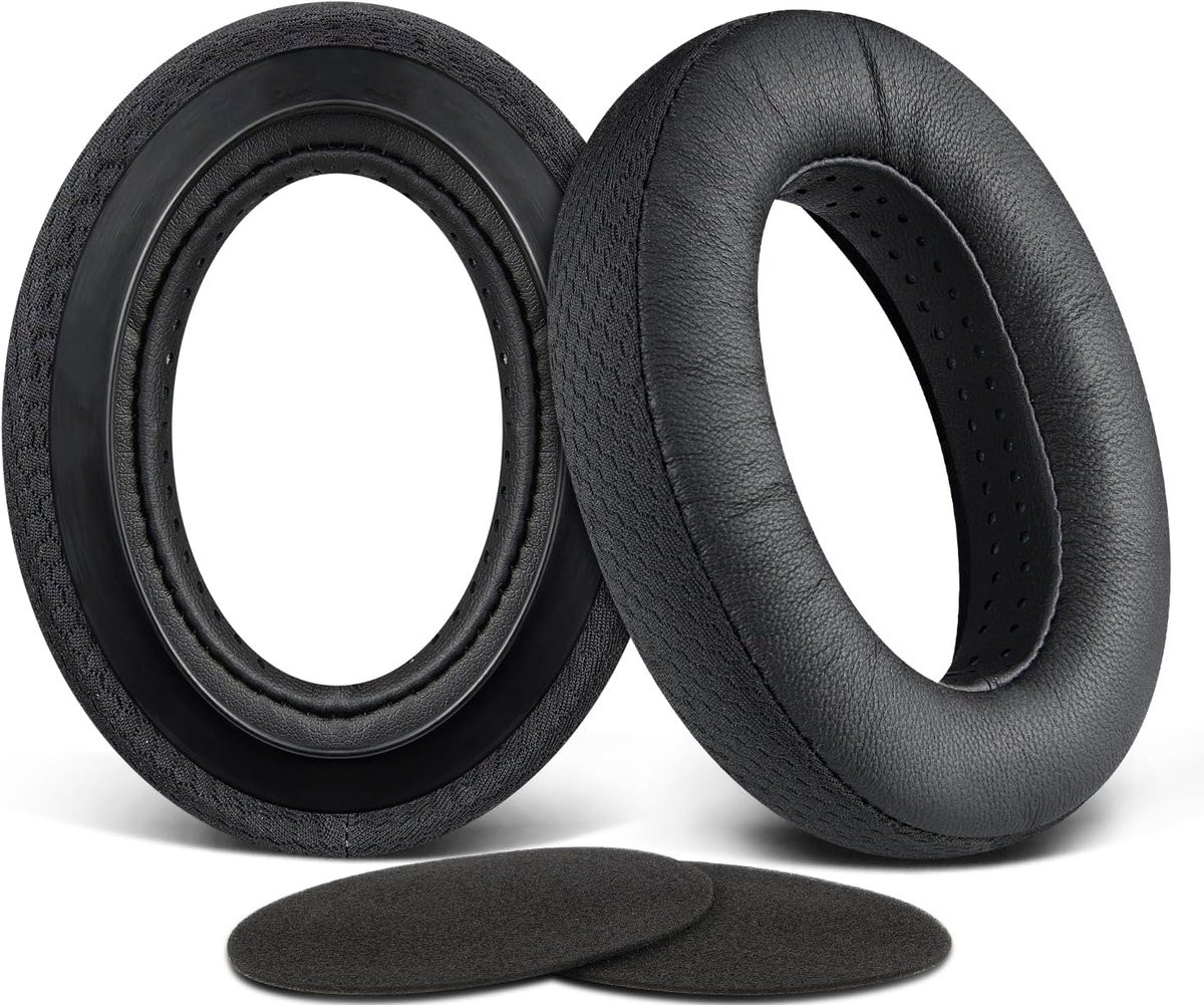 Lamsleren vervangingsoorkussens met geluidsisolatieschuim voor Sennheiser HD650, HD660 S, HD600, HD6XX, HD58X, HD580, HD565, HD545 en HD535 hoofdtelefoons