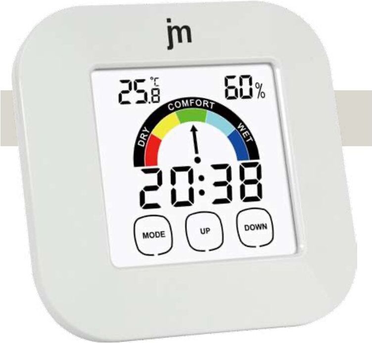 Sveglia Lowell JD9038B JUSTAMINUTE Con Termoigrometro Digitale Touch S